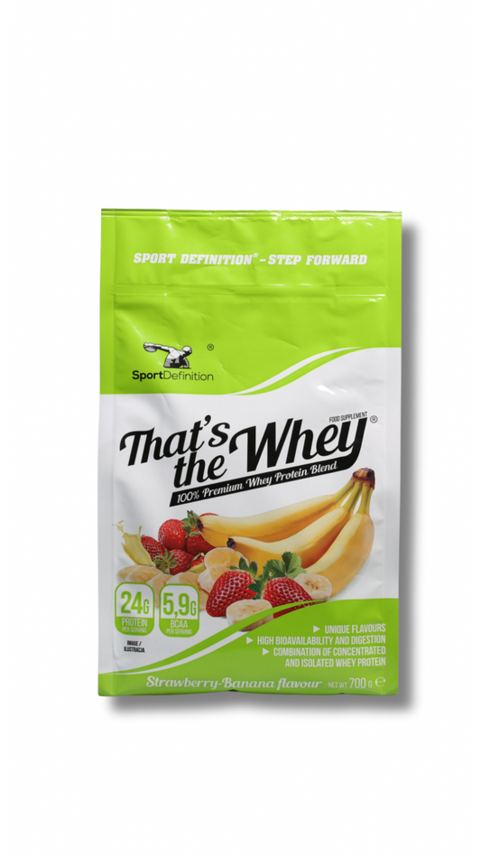 SPORTS DEFINITION – THAT'S THE WHEY 700G BANANA CU CAPSUNI
