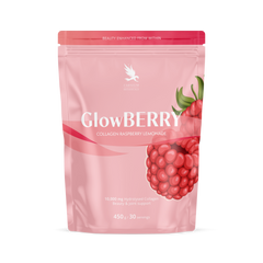 Glow Berry, limonadă cu colagen și aromă de zmeură 450 g
