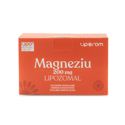 Magneziu lipozomal, 200mg, 30 plicuri, Liporom