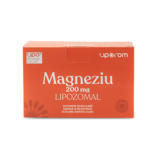 Magneziu lipozomal, 200mg, 30 plicuri, Liporom
