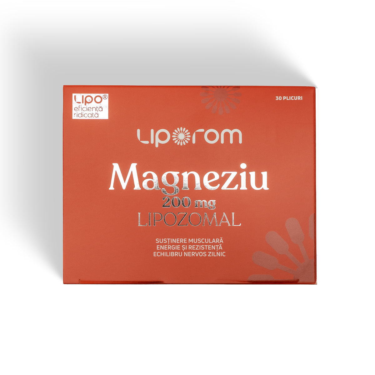 Magneziu lipozomal, 200mg, 30 plicuri, Liporom